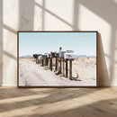 Desert Mailboxes Canvas Print – Framed Minimal Western by MyGreatCanvas | Canvas Wall Art Prints | Photo Prints & Wall Decor