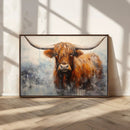 Scottish Highland Wall Art Canvas Print, Framed Longhorn Art by MyGreatCanvas | Canvas Wall Art Prints | Photo Prints & Wall Decor