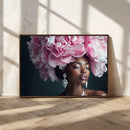 Black Beauty Petal Crown Wall Art Canvas Print – Floral by MyGreatCanvas | Canvas Wall Art Prints | Photo Prints & Wall Decor