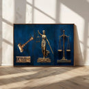 Lady Justice Wall Art Canvas Print – Elegant Gold Legal by MyGreatCanvas | Canvas Wall Art Prints | Photo Prints & Wall Decor