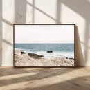 Coastal Ocean View Wall Art Canvas Print – Serene Rocky by MyGreatCanvas | Canvas Wall Art Prints | Photo Prints & Wall Decor