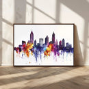 Atlanta Skyline Wall Art Canvas Print – Framed Colorful by MyGreatCanvas | Canvas Wall Art Prints | Photo Prints & Wall Decor