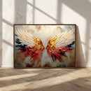 Vibrant Angel Wings Wall Art Canvas Print – Gold Red by MyGreatCanvas | Canvas Wall Art Prints | Photo Prints & Wall Decor