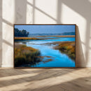 Tranquil Marshland Wall Art Canvas Print – Blue Water by MyGreatCanvas | Canvas Wall Art Prints | Photo Prints & Wall Decor
