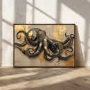 Octopus Black Gold Wall Art Marine Life Ocean Creature by MyGreatCanvas | Canvas Wall Art Prints | Photo Prints & Wall Decor