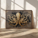 Octopus Wall Art Canvas Print – Black Gold Detailed by MyGreatCanvas | Canvas Wall Art Prints | Photo Prints & Wall Decor