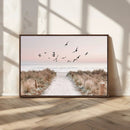 Coastal Pathway Canvas Wall Art Print – Framed Seaside by MyGreatCanvas | Canvas Wall Art Prints | Photo Prints & Wall Decor