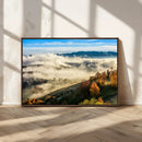 Misty Autumn Hills Wall Art Canvas Print, Foggy Forest by MyGreatCanvas | Canvas Wall Art Prints | Photo Prints & Wall Decor