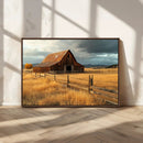 Golden Sunset Barn Wall Art Canvas Print, Rustic Autumn Farm by MyGreatCanvas | Canvas Wall Art Prints | Photo Prints & Wall Decor