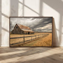 Rustic Farm Barn Wall Art Canvas Print, Stormy Sky Country by MyGreatCanvas | Canvas Wall Art Prints | Photo Prints & Wall Decor