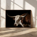 Texas Longhorn Bull Canvas Wall Art, Rustic Western by MyGreatCanvas | Canvas Wall Art Prints | Photo Prints & Wall Decor