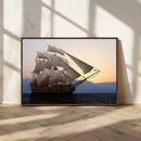 Majestic Sailing Ship Wall Art Canvas Print, Sunset Ocean by MyGreatCanvas | Canvas Wall Art Prints | Photo Prints & Wall Decor