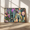 Colorful Desert Bloom Wall Art Canvas Print, Vibrant Cacti by MyGreatCanvas | Canvas Wall Art Prints | Photo Prints & Wall Decor