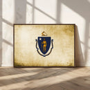 Massachusetts Flag Wall Art Canvas Print by MyGreatCanvas | Canvas Wall Art Prints | Photo Prints & Wall Decor