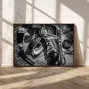 Old Pair of Mens Skates Wall Art Canvas, Men Skates Wall Art by MyGreatCanvas | Canvas Wall Art Prints | Photo Prints & Wall Decor
