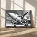Vintage Airplane on Runway Canvas Print by MyGreatCanvas | Canvas Wall Art Prints | Photo Prints & Wall Decor