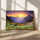 Mountain and Spring Wall Art Canvas Print by MyGreatCanvas | Canvas Wall Art Prints | Photo Prints & Wall Decor