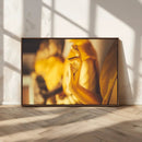 Gold Buddha Statue Hands Wall Art Canvas Print by MyGreatCanvas | Canvas Wall Art Prints | Photo Prints & Wall Decor