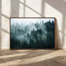 Misty Forest Wall Art – Serene Green Landscape Canvas Print, by MyGreatCanvas | Canvas Wall Art Prints | Photo Prints & Wall Decor