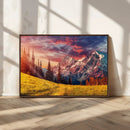 Mountain and Daylight Red Sunset Wall Art Canvas Print by MyGreatCanvas | Canvas Wall Art Prints | Photo Prints & Wall Decor