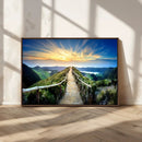 Mountain and Sunset Wall Art Canvas Print by MyGreatCanvas | Canvas Wall Art Prints | Photo Prints & Wall Decor