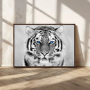 Black and White Tiger Wall Art Animal Canvas Print