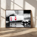 Aces Poker Art Poker Game Wall Art Canvas Print by MyGreatCanvas | Canvas Wall Art Prints | Photo Prints & Wall Decor
