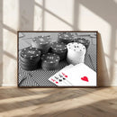 Poker Game Cards Wall Art Canvas, Multi Panel Wall Art by MyGreatCanvas | Canvas Wall Art Prints | Photo Prints & Wall Decor