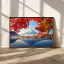 Mount Fuji Canvas Wall Art Japan Autumn Mountain Canvas