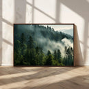 Misty Forest Wall Art Premium Canvas Print a Foggy and by MyGreatCanvas | Canvas Wall Art Prints | Photo Prints & Wall Decor