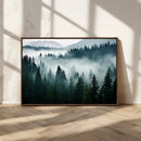Captivating Misty Forest Wall Art Canvas, Premium Canvas