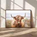 Scottish Serene Highland Cow Canvas Wall Art – Serene