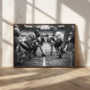 American Football Wall Art Canvas Print Framed Stadium Sport