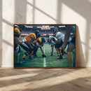 American Football Playing Wall Art Canvas Print by MyGreatCanvas | Canvas Wall Art Prints | Photo Prints & Wall Decor