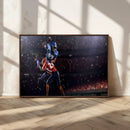 American Football Wall Art Canvas Print, Stadium Sport Wall