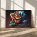 Abstract Rose Wall Art Canvas Print