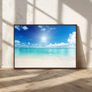 Blue Ocean Wall Art Canvas Print - Tranquil Ocean Paradise