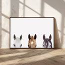 Horse Prints Set, Set of 3 Horse Wall Art, Horses Portraits, by MyGreatCanvas | Canvas Wall Art Prints | Photo Prints & Wall Decor