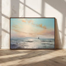 Abstract Ocean Wall Art -  Boat Wall Art Canvas Print
