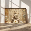 Buddha Wall Art Canvas Print, Buddha Meditation Room Decor,