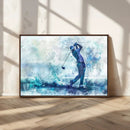 Golf Swing Wall Art Canvas Print - Sports-Inspired