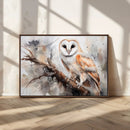 Barn Owl Wall Art | Watercolor Barn Owl Canvas Print | by MyGreatCanvas | Canvas Wall Art Prints | Photo Prints & Wall Decor