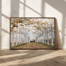 Forest Grove Wall Art | Serene Pathway Canvas Print | Ready
