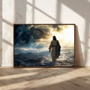 Jesus Walking Water Wall Art – Inspirational Christian