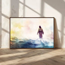 Watercolor Jesus Walking on Water Canvas Print, Christian by MyGreatCanvas | Canvas Wall Art Prints | Photo Prints & Wall Decor