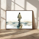 Watercolor Jesus Walking on Water Canvas Print, Christian by MyGreatCanvas | Canvas Wall Art Prints | Photo Prints & Wall Decor