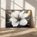 White Flower Wall Art Canvas Print | Ready to Hang |