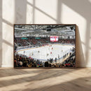 Lausanne Arena Ice Hockey Stadium Wall Art Canvas Print,
