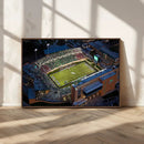 University of North Texas Mean Green Football Artwork,