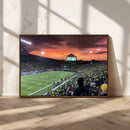Eugene Autzen Stadium Canvas Wall Art Print – Sunset Over